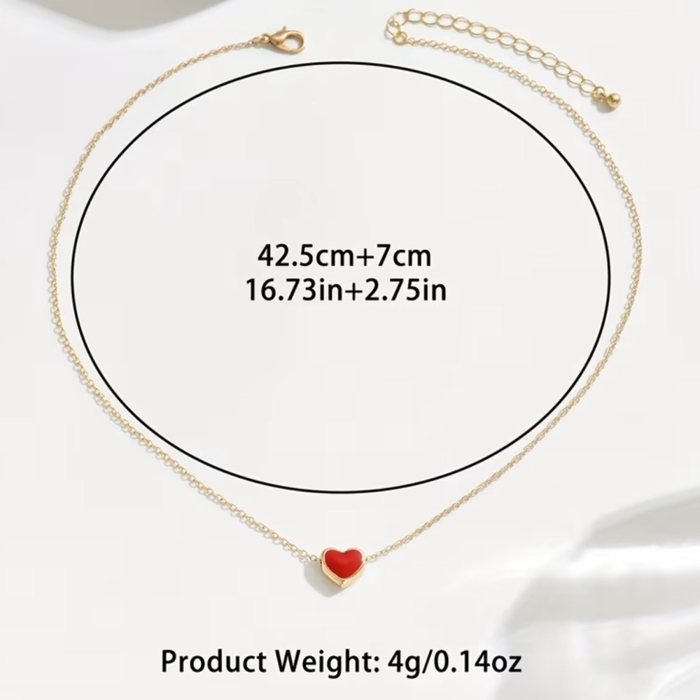 NEW Elegant Black Heart Pendant Necklace. 🖤 Valentine’s Day Gift 💝 (A0-27) - Picture 2 of 2